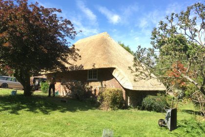 Thatched Garage Re-Coat - Canterbury, Kent